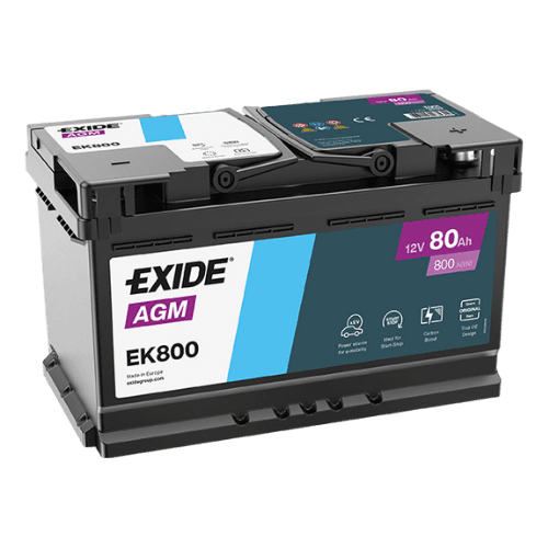 Batería de Coche EXIDE EK800 AGM