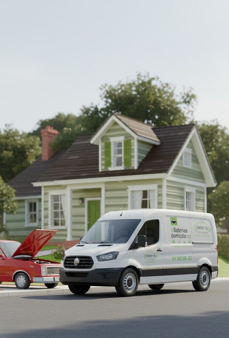 Furgoneta de baterías a domicilio